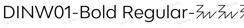 DINW01-Bold Regular字体转换